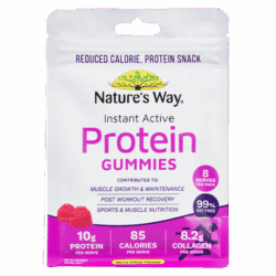 “Nature’s Way collagen and protein gummies – healthy post-workout snack