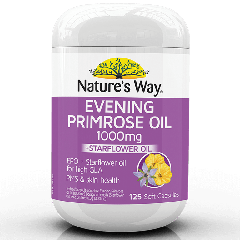 Nature's Way Evening Primrose Oil 1000mg + Star Flower 125s Vitamins