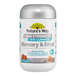 Nature's Way High Strength Adult Vita Gummies Memory & Mind 50s
